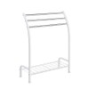 SunnyPoint Freestanding 3 Hanging Bar Towel Rack with Bottom Shelf