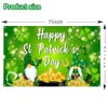 Wuhetyo St Patricks Day Backdrop, 71 * 45inch Happy St