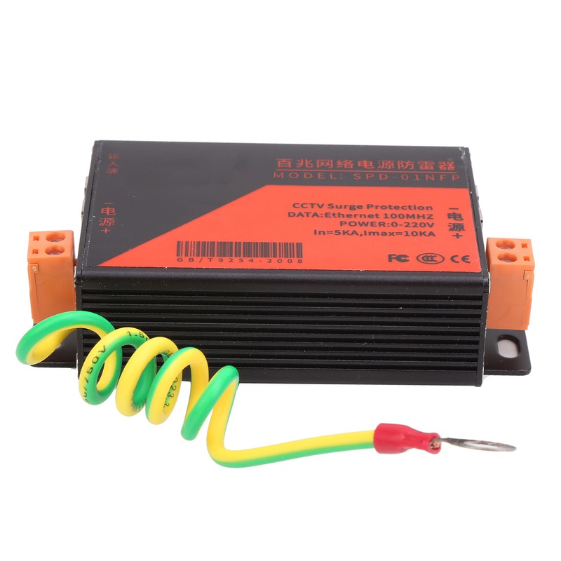 Ethernet Surge Protector Monitoring System RJ45 Lightning Suppressor for Security