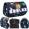 PYTRARTY Cartoon Pencil Case, Robllox Pencil Case, Large Capacity Pencil