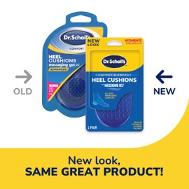 Dr. Scholl's Dr. Scholl's Heel Cushions with Massaging Gel Advanced // All-Day Shock Absorption and Cushioning to Relieve Heel Discomfort (for Women's 6-10, Also Available for Men's 8-13)