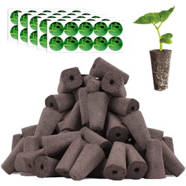 Haligo 100pcs Square Pods for Hydroponics Growing System, 50pcs Square Grow Sponges with 50pcs Pods Labels, Supplies Replacement, Compatible with IDOO, QYO, LYKO