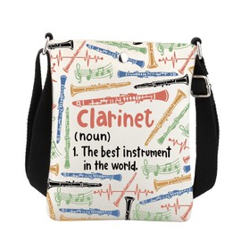 BNQL Clarinet Crossbody Bag Clarinetist Gifts Clarinet Music Lovers Gifts Clarinet Player Gifts Clarinet Bag With Shoulder Strap