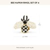 MACKENZIE-CHILDS Set of 4 Napkin Rings, Decorative Napkin-Holder Ring for