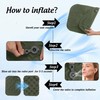 Wsetyy Portable Inflatable Seat Cushion with storage bag, Air Travel