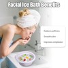 Silicone Face Ice Bath Bowl,Collapsible Face Bowl for Ice with
