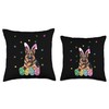 Easter German Shepherd Throw Pillow