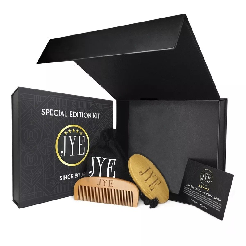 JYE Kit De Lujo Mas Barba 7, En 1 Loción,shampoo,aceite,cera,gel