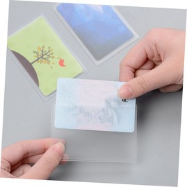 NUOBESTY Practical Card Protectors Frosted Id Card Sleeves for Bank Credit Cards Social Security Business Cards