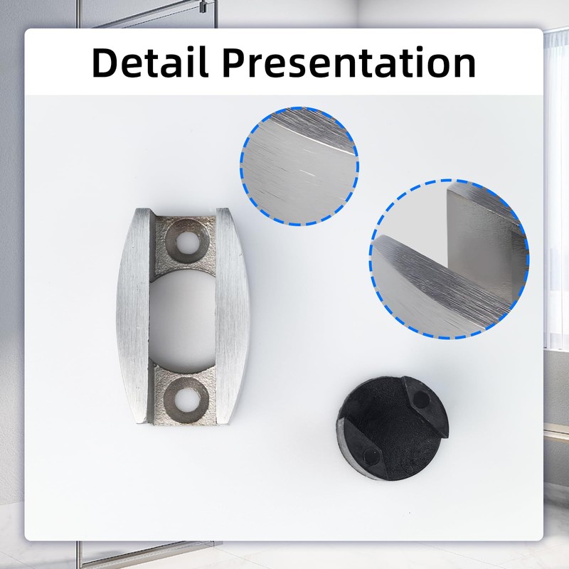 2 Pcs Bottom Guide for Sliding Shower Door, 304 Stainless