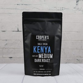 Kenya AA Medium-Dark Roast Coffee Beans, Single Origin Ground Coffee, Gourmet Coffee - 2lb Bag