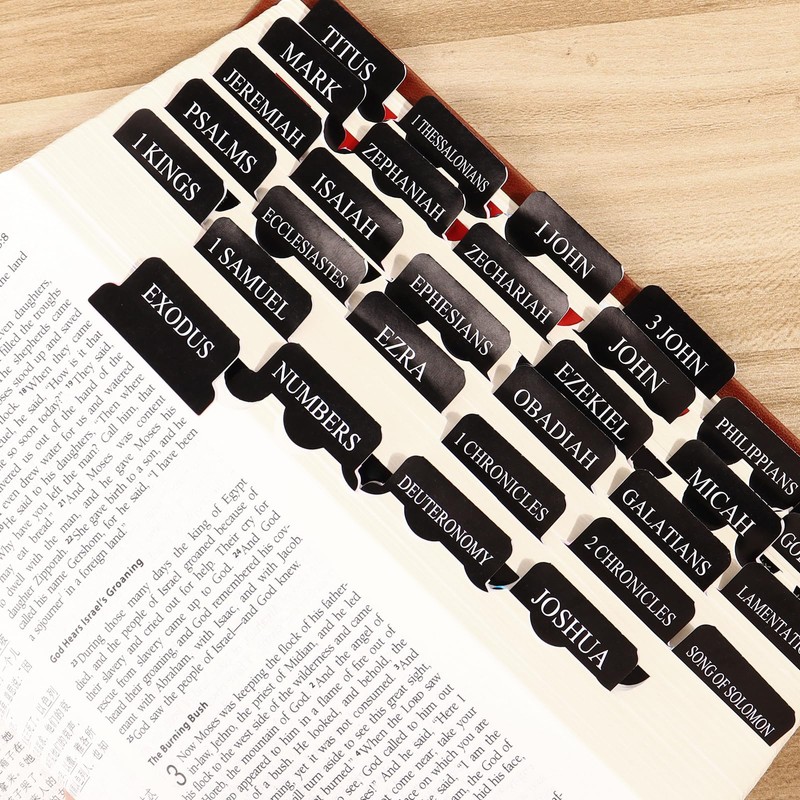Bible Tabs for Men, 90 Pieces Large Print Small Bible