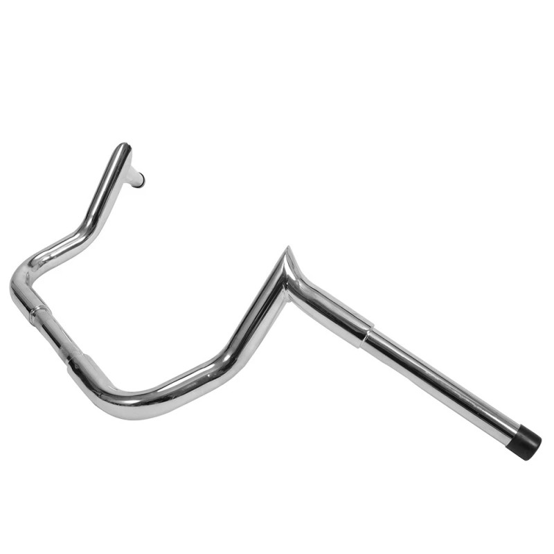 vool2807 10" Silver Meat Hook Monkey Bar Ape Hangers Handlebar