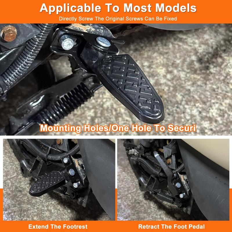 1 Pair Electric Scooter Folding Pegs, Mini Folding Non-Slip Bicycle