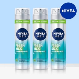 Men Fresh Kick Shaving Gel 200ml x 3 / 맨 프레시 킥 쉐이빙 젤 200ml 3개