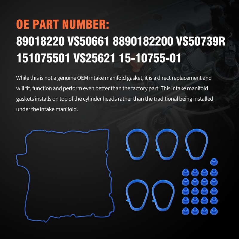 HiSport Valve Cover Gasket Set - Compatible with Chevy Colorado