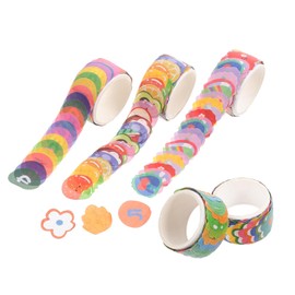 NUOBESTY 5 Rollos de Cinta Washi Adecuado para Scrapbooking Adhesiva y Fácil de Pegar de Dibujos Animados para Manualidades y Decoración DIY
