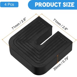 JUGUTA Shock Absorber for Air Conditioning, Air Conditioning Shock Absorber, Vibration Absorber, Air Conditioning Pads for Outdoor Device, AC Anti-Vibration Pads, Air Conditioning Outdoor Unit Shock