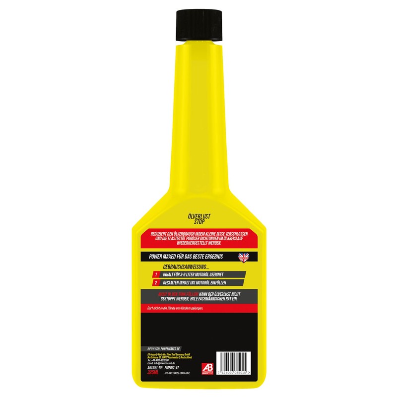 PowerMaxed Oil Loss Stop, Oil Loss Stop with the Oil