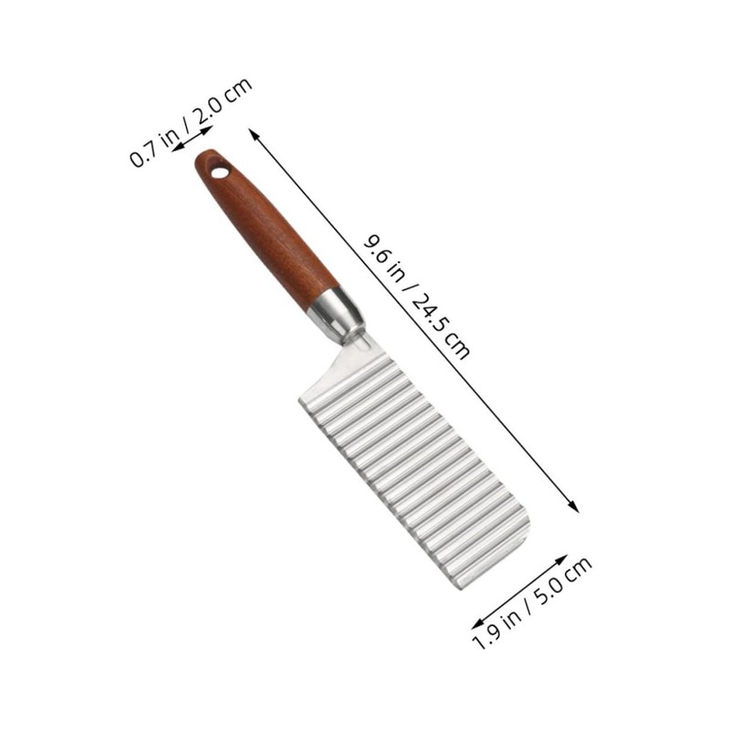 Ciieeo Crinkle Cutter Potato Chipper Fry Cutter for Vegetables Fruits