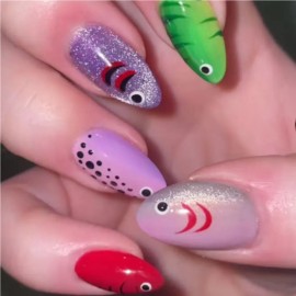 European And American Cross-border Cat-eye Wearable Nail