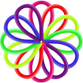 three carriage Colorful Sensory Fidget Stretch Toys-Stretchy Strings Fidget Toy for Relaxing Therapy (12 Pack 6 Colors) - for Adults and Kids-Stress Toy Helps with ADHD ADD OCD Autism Bad