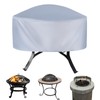 M METERXITY Round Outdoor Fire Pit Cover, 48" x 18"