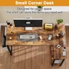 Grandder L Shaped Computer Desk with Reversible Shelves, 40 Inch