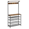 VASAGLE Hall Tree with Shoe Bench, Coat Rack Shoe Bench,