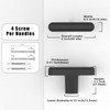 Asimerdeco 10 Pack Matte Black Cabinet Knobs Single Hole Cabinet