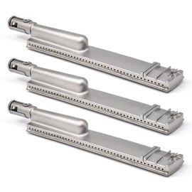 Adviace Grill Parts for Jenn-Air 720-0061-LP 720-0163 720-0099-NG 720-0100-NG 720-0171, 3 Pack 304 Stainless Steel Grill Burners for Jennair Jenn Air 720-0061 Gas Grill Models