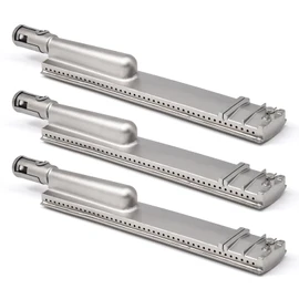Adviace Grill Parts for Jenn-Air 720-0061-LP 720-0163 720-0099-NG 720-0100-NG 720-0171, 3 Pack 304 Stainless Steel Grill Burners for Jennair Jenn Air 720-0061 Gas Grill Models