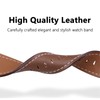 SUGARJAR Bands Compatible with IDW13/IDW16/IDW19/IDW21/IDW25/IDW26 Smart Watch Band,22mm Leather Bands