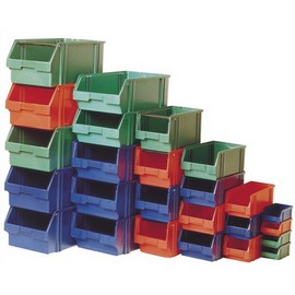 Sichtlagerkasten Gr.1 grün L.500/450xB.300xH.180mm a.PS stapelbar, 10 Stück