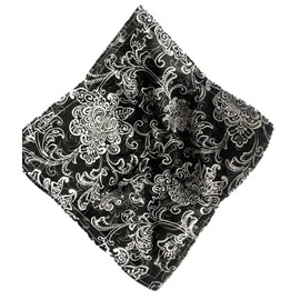 Set of 2 Bowl Cozies - Akemi Cotton Print - aka Microwave Hot Pds aka Bowl Oven Mitts - 8.5 inches for up to 8 inch bowls - Modern Black with White