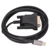 USB C 3.1 to DVI Cable 190cm/74.8in Clear Stable Type