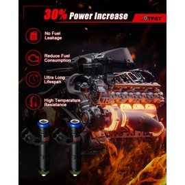 AOTPAT Upgraded Fuel Injectors Fits for:-Ford F150 F250 F350 Super Duty Expedition Lobo 5.4L, for:-Lincoln Navigator Mark LT 5.4L 2005 2006 2007 8 PCS, OE#FJ817, 5C3Z9F593DA, 5C3Z9F593DC