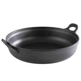 APS PADELLA 85151 Bowl Diameter 28 cm Height 9 cm Melamine Black with Non-Slip Feet