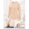 Women's Pullover Hooded Sweatshirt Loose Fit Soft Thumbhole Jacket Kangaroo