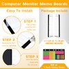Multifunctional Acrylic Memo Boards Set for Computer