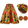 Coume 3 Pcs Women African Dashiki Skirt Traditional Costume African