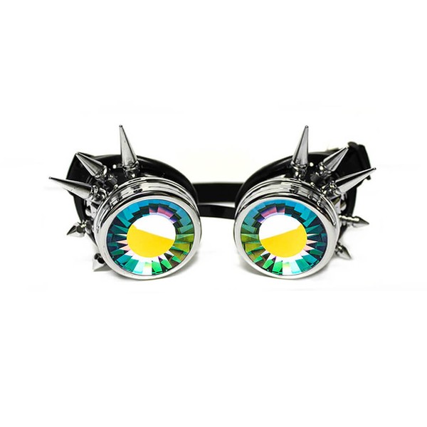 GloFX Wormhole Kaleidoscope Goggles - Festival Rave Costume Cosplay Prism