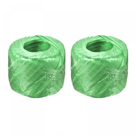sourcing map Polyester Nylon Plastic Rope Twine Household Bundled for Packing Gardening Craft,300m Total Length,Green Pack of 2