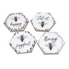 Youngs Honey Bee Wood Coaster Set of 4 - Bee