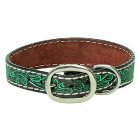 Weaver Pet Carved Flower Dog Collar