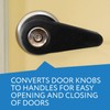 Impresa Door Knob Extension 2-Pack - Soft Black Rubber Compatible