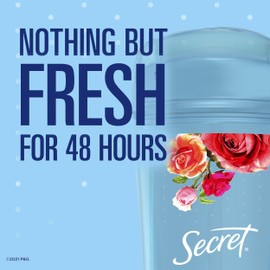 Secret Fresh Antiperspirant and Deodorant for Women, Clear Gel, Delicate Rose Scent, 2.6 oz (Pack of 2)