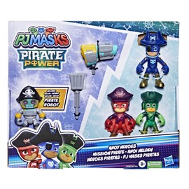 Hasbro PJ Masks Pirate Power Ahoy Heroes Mission Action Figure Set, Preschool Toy with 4 Action Figures and Accessory, F4588