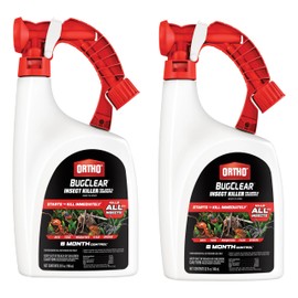 Ortho BugClear Insect Killer for Lawns and Landscapes Ready to Spray, Kills Periodical Cicadas, Ants, Spiders, Fleas, and Ticks, 32 oz., 2-Pack