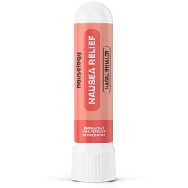 Nausology Aromatherapy Nasal Inhaler - Essential Oil & Isopropyl Alcohol Blend, 100% Pure Essential Oil Aromatherapy, Support for Quease - Single(Bergomat Grapefruit Peppermint)